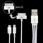Preview: 3in1 USB Adapter-Kabel für iPhone, iPad 4, iPod und Samsung