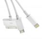 Preview: 3in1 USB Adapter-Kabel für iPhone, iPad 4, iPod und Samsung
