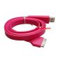 Preview: iPhone und iPad Daten-Flachband-Ladekabel (farbig)