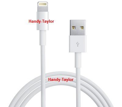 3 Meter Lightning/USB-Ladekabel Flatkabel schwarz für Apple iPhone X/8/7/6 iPad 