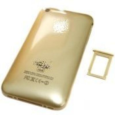 iPhone 3G/3GS Back Cover / iPhone Rear Panel Gold (8GB/16GB)