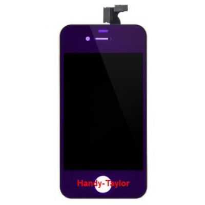 iPhone 4 Display komplett Metallic Gold, Blau, Lila, Silber, Rot