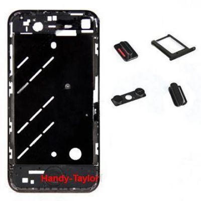 iPhone 4S Mittel-Board-Set Schwarz (ohne Elektronik)