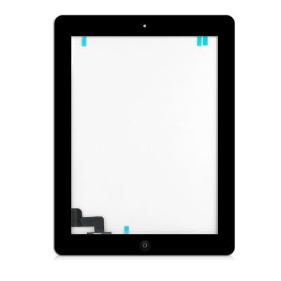iPad 2 Glasfront Schwarz mit Touch Screen+Kleinteile-Set