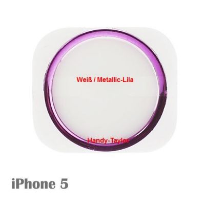iPhone 5 Home-Button Metallic W/S (5 Farben)