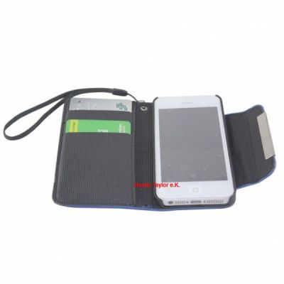 iPhone 5/5S/5C/SE Ledertasche mit Armschlaufe (4 Farben)