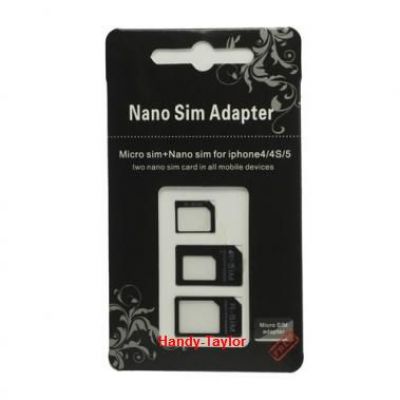 Nano-SIM-Karten Adapter für iPhone 6S/6/5/5S/5C/iPad Mini