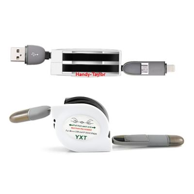 iPhone 6/6 Plus/5S/5 Lightning Stretch Daten-Ladekabel (2 Farben)