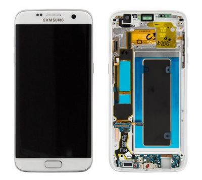 Samsung Galaxy S7 EDGE SM-G935F Komplett-Display Weiß