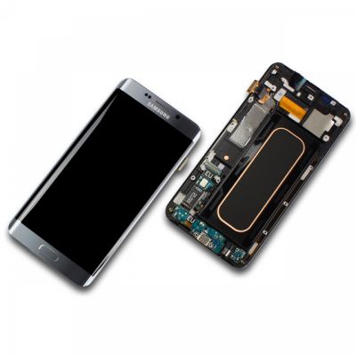 Samsung Galaxy S6 EDGE+ SM-G928F Komplett-Display Silber