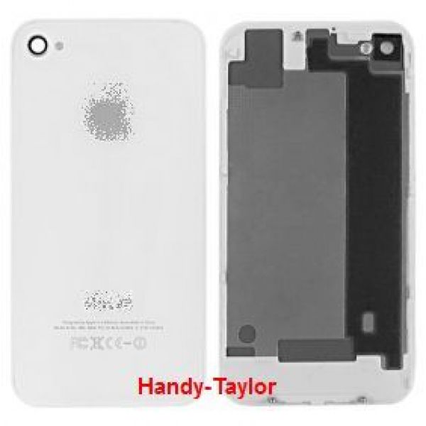 iPhone 4S Back Cover Weiß mit Glas
