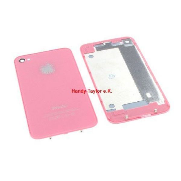 iPhone 4 Back Cover Rosa mit Glas
