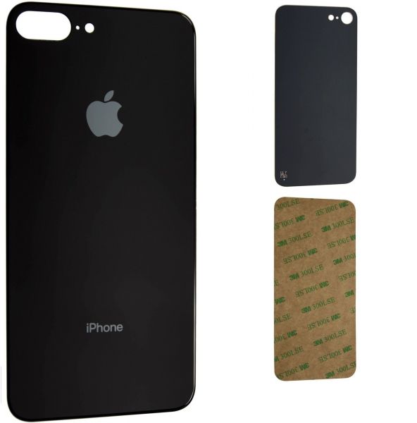 iPhone 8+ Backcover Glas (Farbwahl) mit Kleber