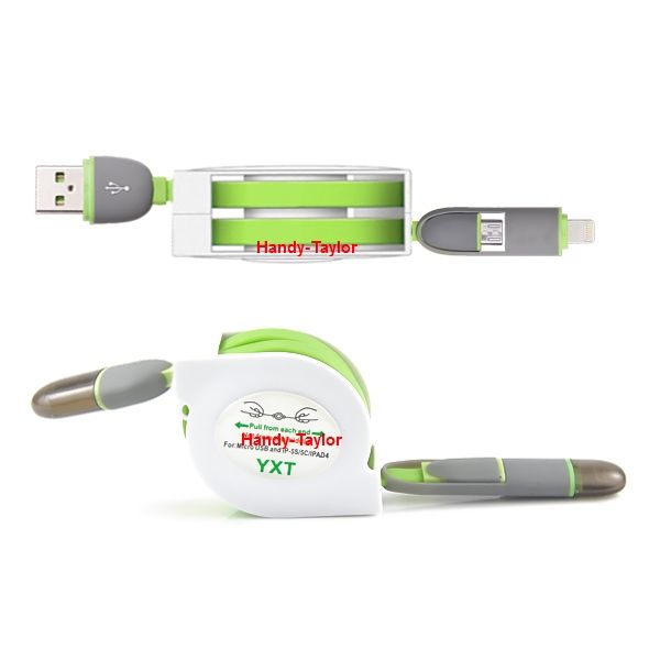 iPhone 6/6 Plus/5S/5 Lightning Stretch Daten-Ladekabel (2 Farben)