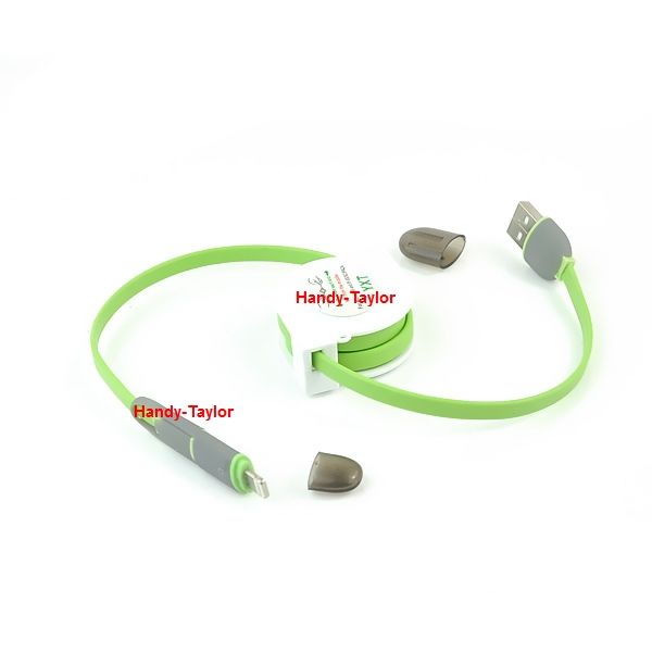 iPhone 6/6 Plus/5S/5 Lightning Stretch Daten-Ladekabel (2 Farben)