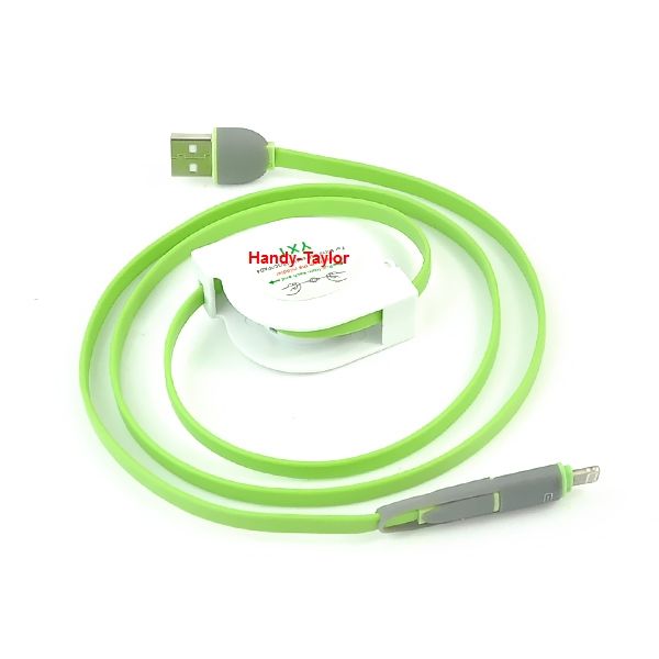iPhone 6/6 Plus/5S/5 Lightning Stretch Daten-Ladekabel (2 Farben)