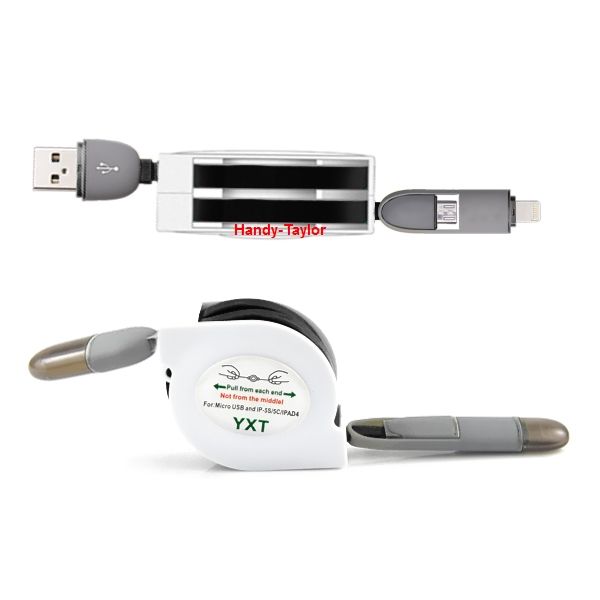 iPhone 6/6 Plus/5S/5 Lightning Stretch Daten-Ladekabel (2 Farben)