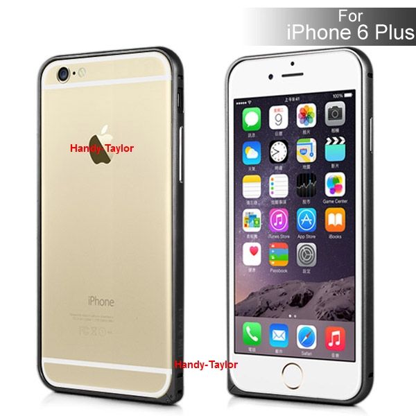 iPhone 6+/6S+ Aluminium Metal Bumper Schwarz
