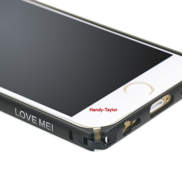 iPhone 6+/6S+ Aluminium Metal Bumper Schwarz