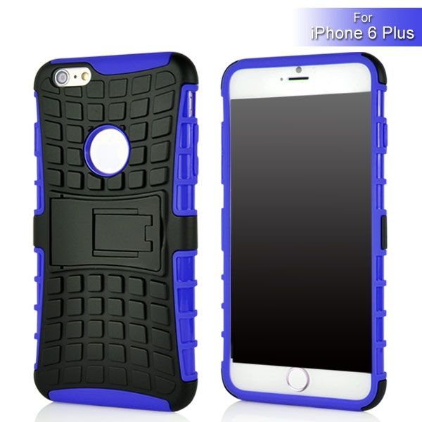iPhone 6+ / 6S+ TPU Stand-Case Blau