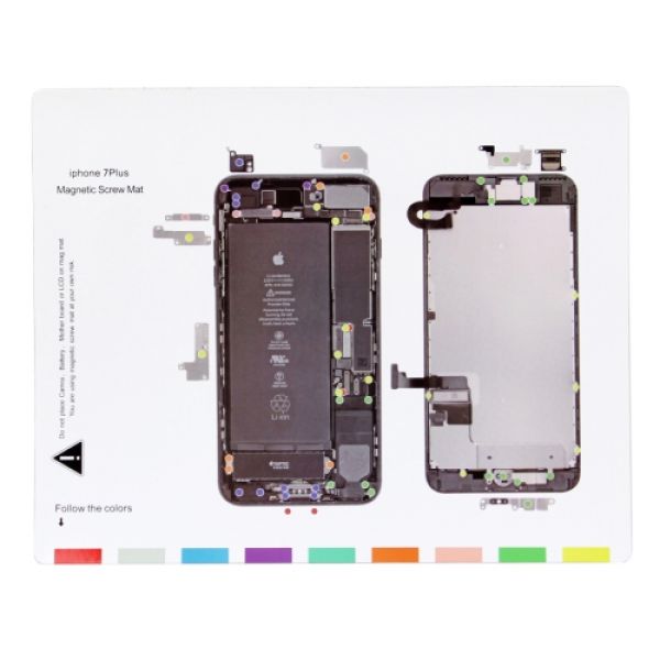 iPhone 7 Plus bis iPhone 3G Schrauben-Magnet-Vorlagen