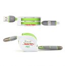 iPhone 6/6 Plus/5S/5 Lightning Stretch Daten-Ladekabel (2 Farben)
